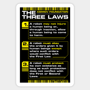 3 LAWS v2 Sticker